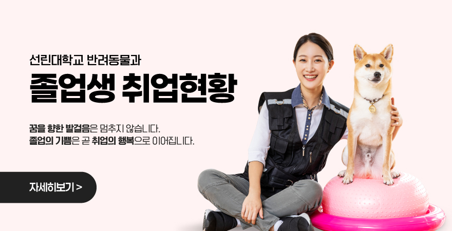 선린대학교 반려동물과 졸업생 취업현황